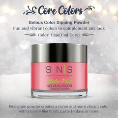 SNS Nail Dip Powder application brush demonstrates quick at-home dips for salon-quality results.