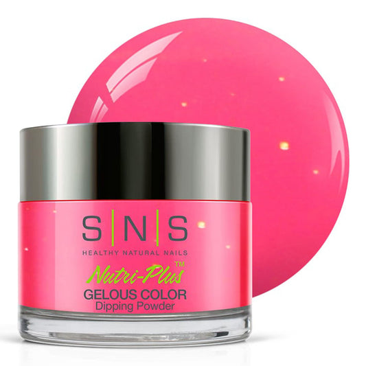SNS Nail Dip Powder Bold As Love jar shows rich pink shimmer for a vibrant at-home manicure