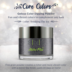 Close-up of Breaking The Ice shimmer for rich depth and radiance.