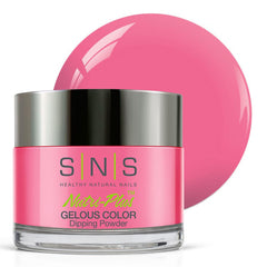 SNS Nail Dip Powder Bust-A-Move pink jar shows rich color and long wear.