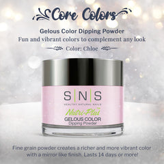 Chloe color swatch on nails highlights rich, long-lasting 14-day wear