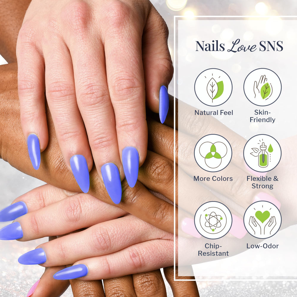 SNS Nail Dip Powder Fiona Apple application demonstrates smooth at-home manicure potential.