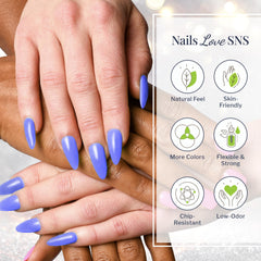 SNS Nail Dip Powder Fiona Apple application demonstrates smooth at-home manicure potential.