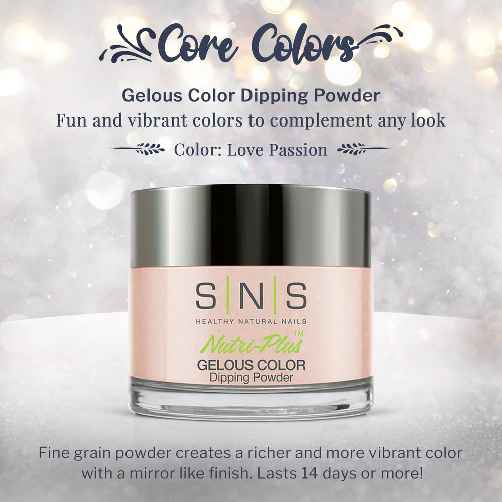 SNS Love Passion color swatch ideal for everyday wear and coordinating outfits