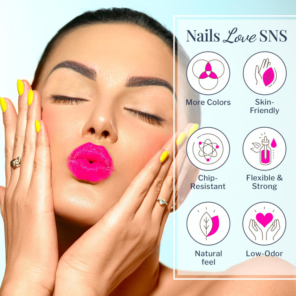 SNS Nails Mandarin Fish dip powder brush-ready color with smooth application.