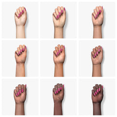 SNS Nail Dip Powder mirror finish swatch highlights glossy results without UV light.