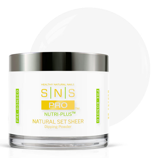 SNS Nail Dip Powder natural set with long-lasting color.