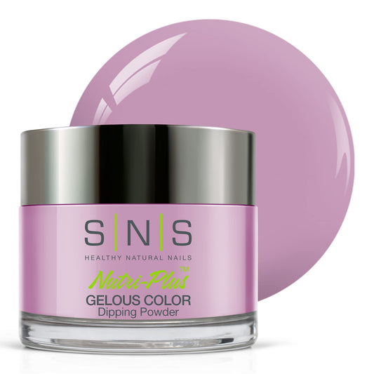 SNS Nail Dip Powder Polyester Doubleknit in purple-violet shimmer for rich color
