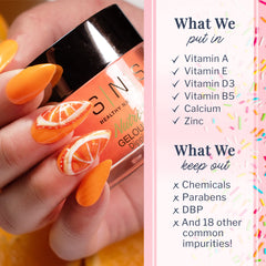 SNS Nail Dip Powder packaging highlights a 1 oz bottle and low-odor formula