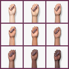 SNS Nail Dip Spanish Sangria finish macro shows mirror-like shine