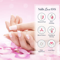 SNS Nails classic white dip powder for crisp French tips