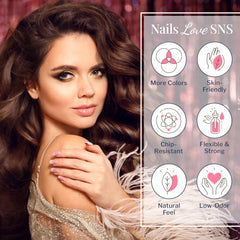 SNS Nutri-Plus base coat nourishes nails while building color.