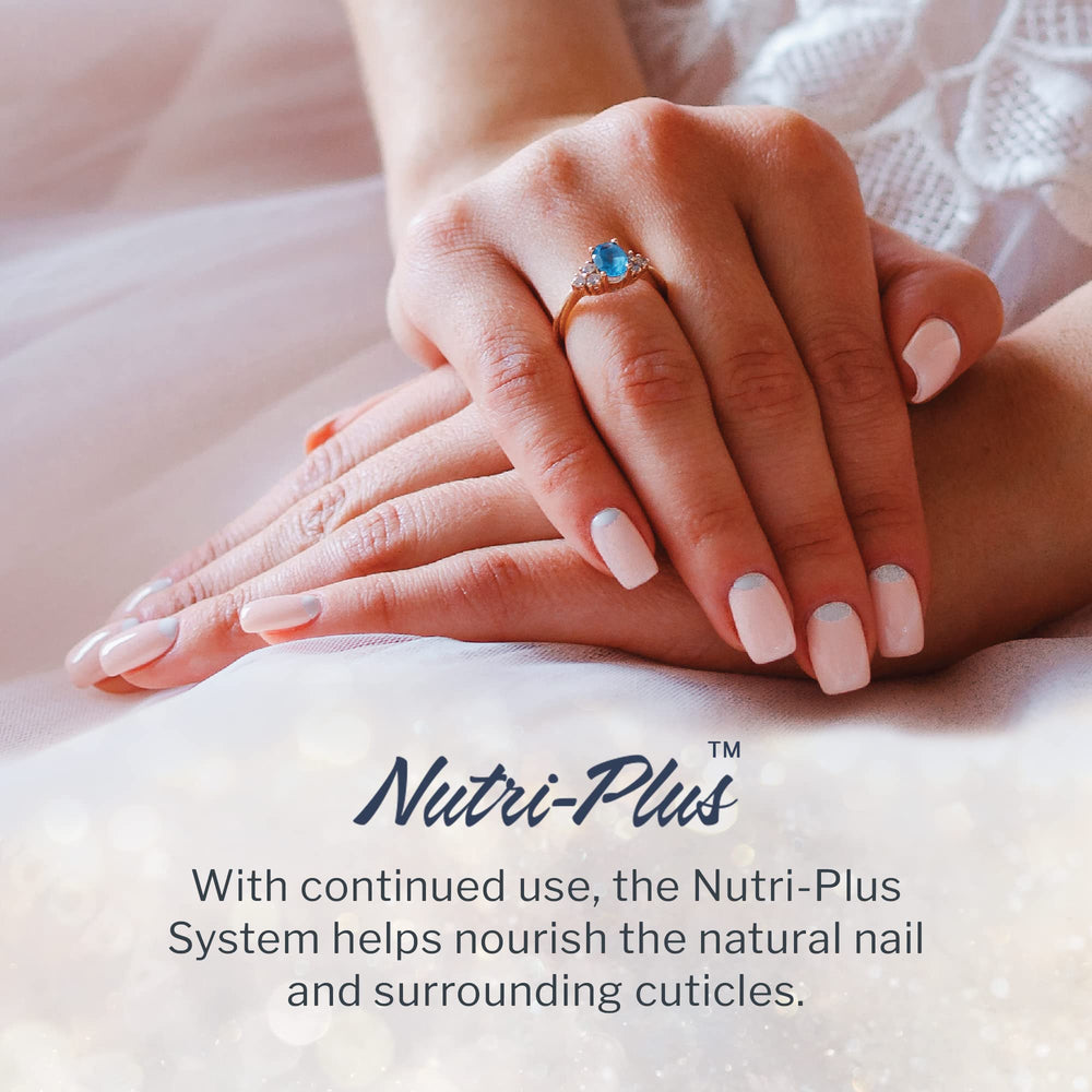 SNS odor-free dip powder finish on nails with no UV lamp needed.