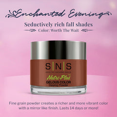 SNS Worth The Wait nails on hand show long-lasting color and salon-like shine