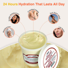 SoShea vegan-paraben-free label on tub signals clean skincare.