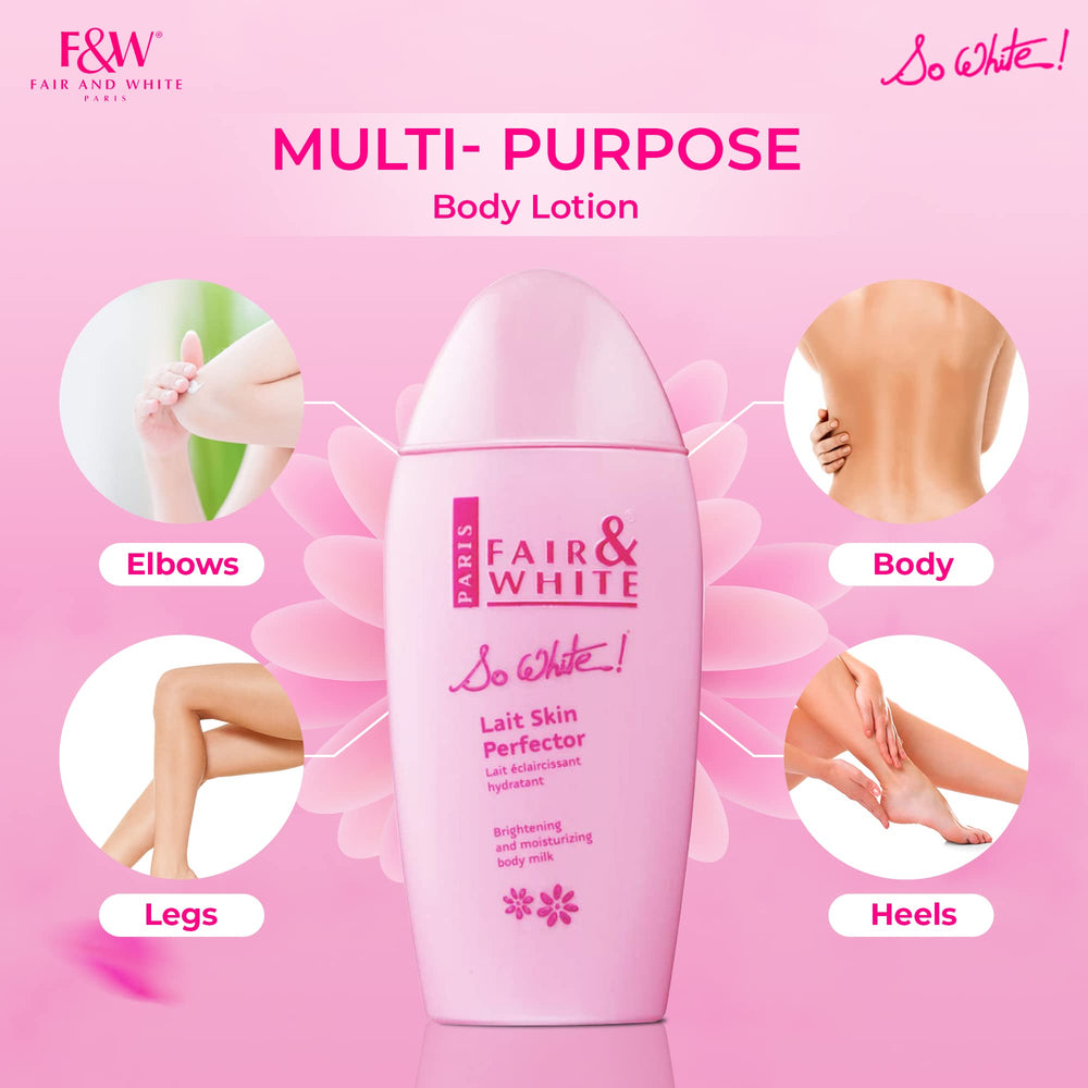 Dispensing So White lotion from the pump for even application.