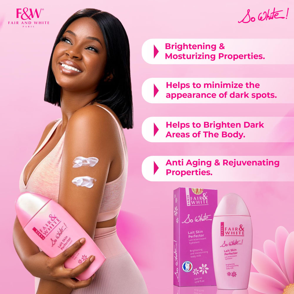 So White lotion texture swatch showing smooth, creamy consistency.