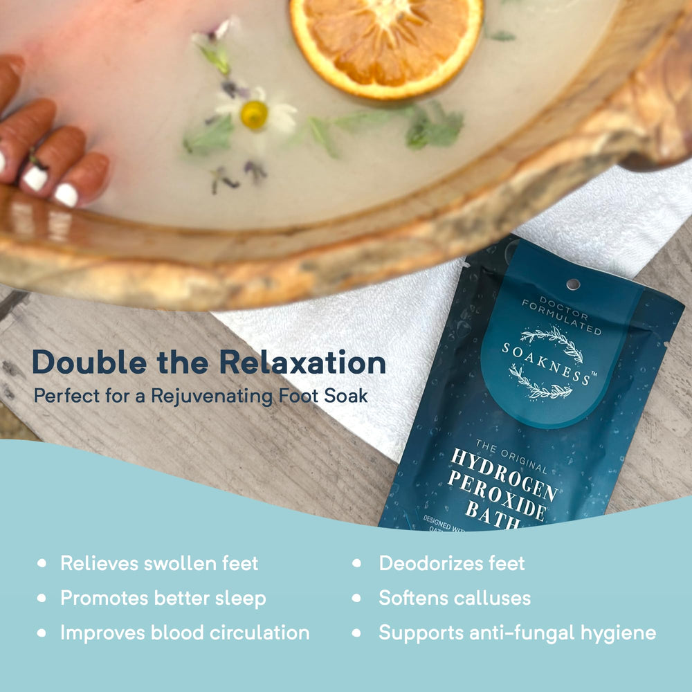 Soakness USA-made packaging highlights quality, safety, and doctor-formulated bath salts.