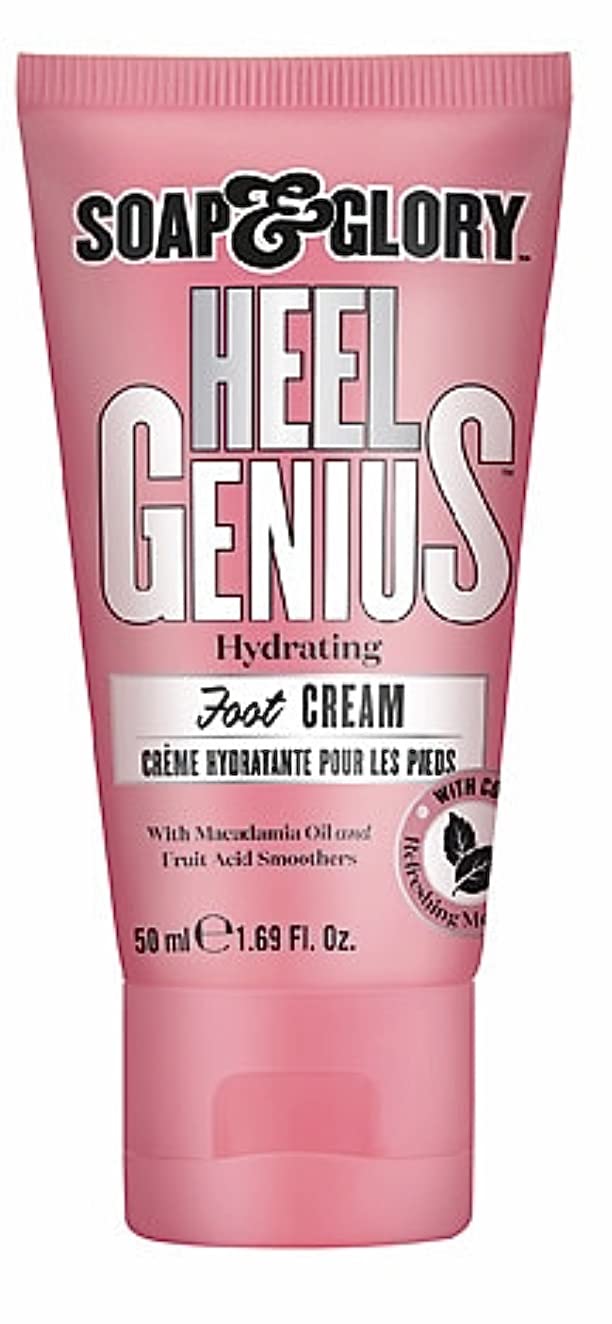 Soap & Glory foot cream texture close-up highlights smoothing for very dry skin