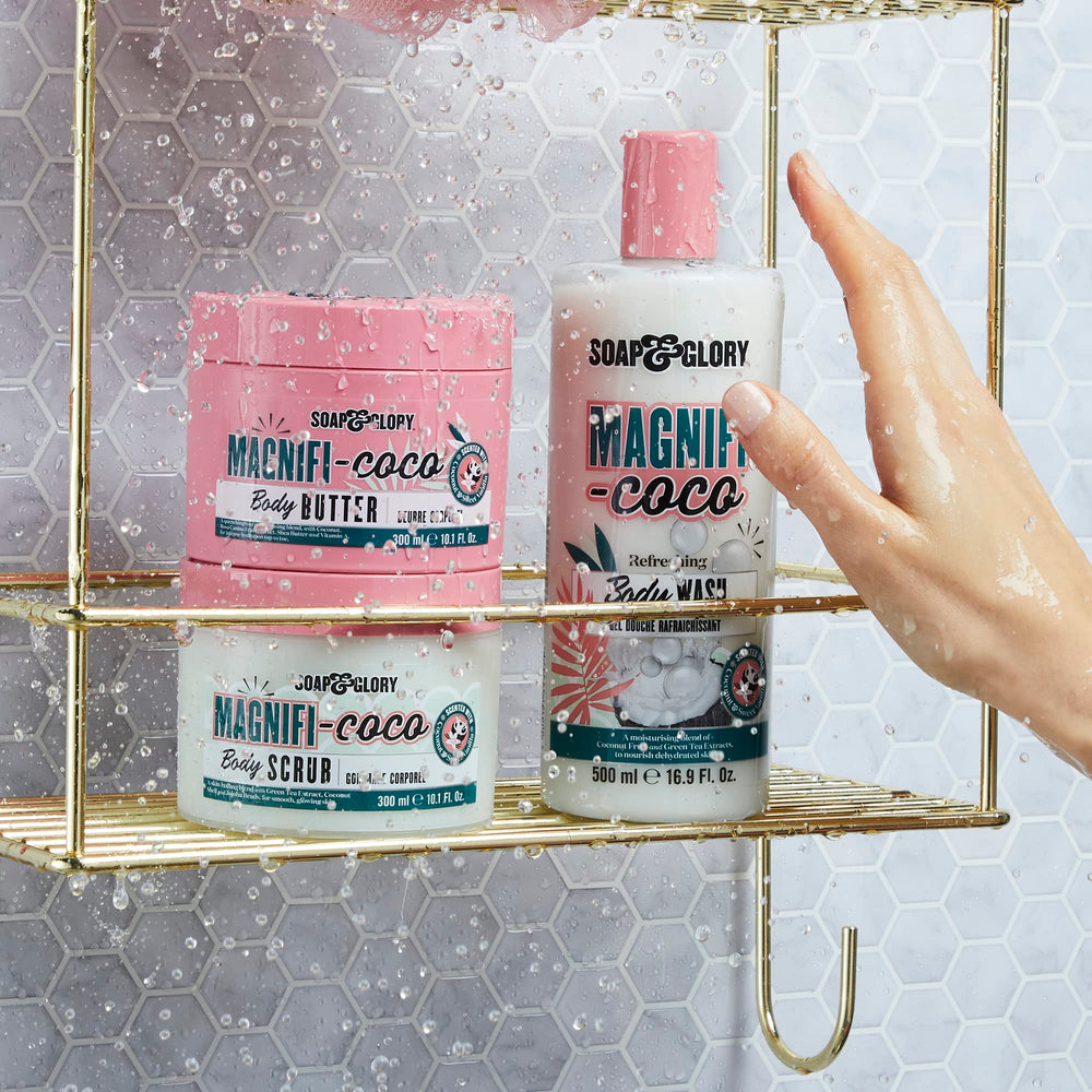 Soap & Glory Magnifi-Coco pack display_two 500 ml bottles