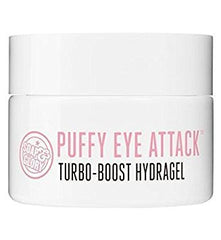 Soap & Glory Puffy Eye Attack Hydragel 14ml pack, cooling gel for refreshed eyes.