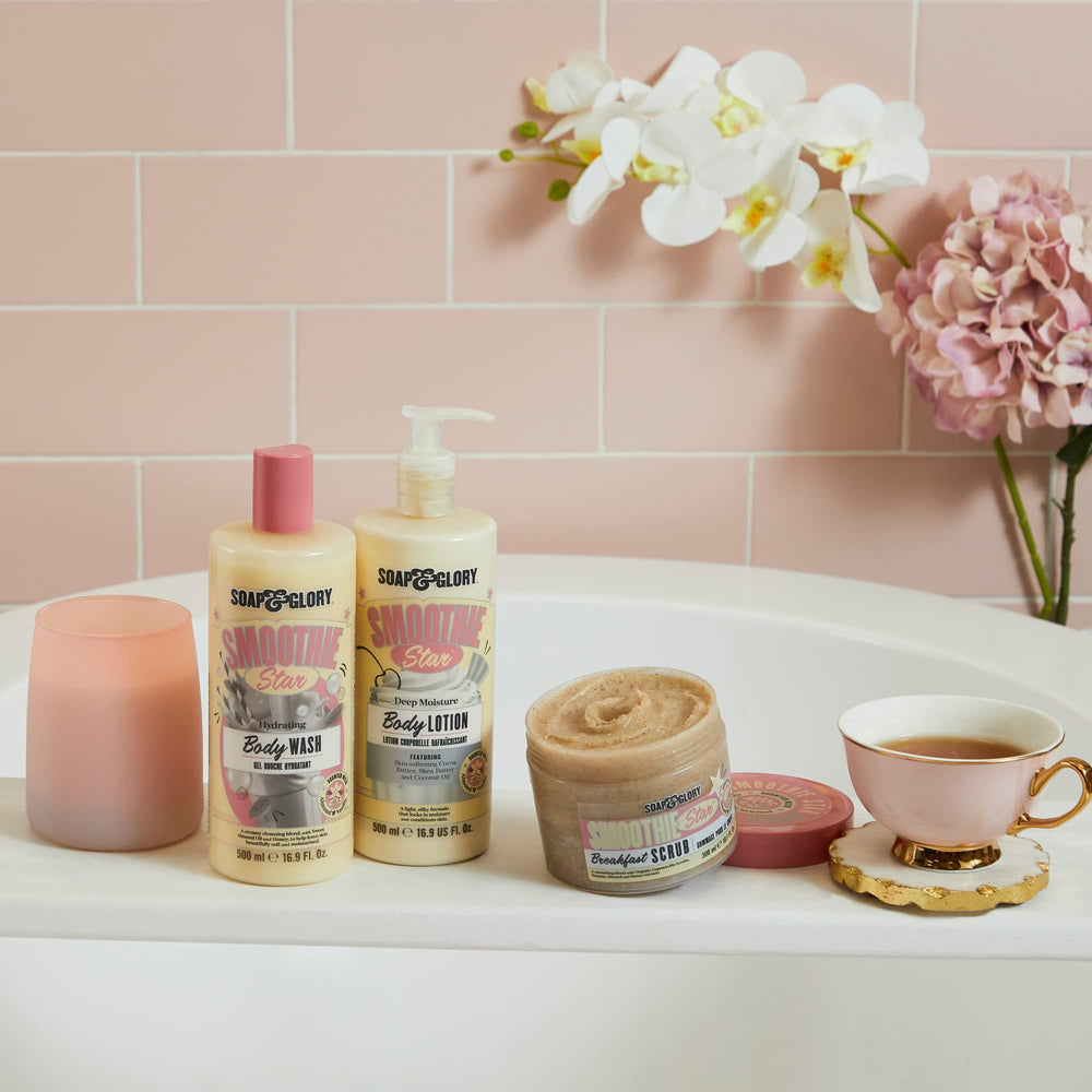 Soap & Glory Smoothie Star coconut oil contributes hydrating moisture.