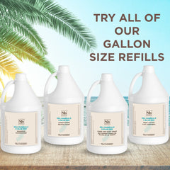 Gallon refill container from Soapbox ready for home or salon use