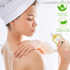 Soapeauty avocado oil bottle close-up showing pure, natural formula.