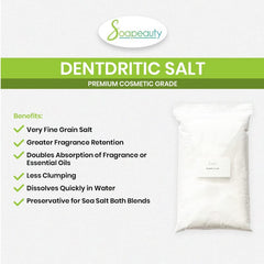 Soapeauty dendritic salt 5 lbs low clumping for easier formulation.