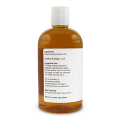 Soapeauty Lanolin Oil label detail highlighting 100% pure natural formula