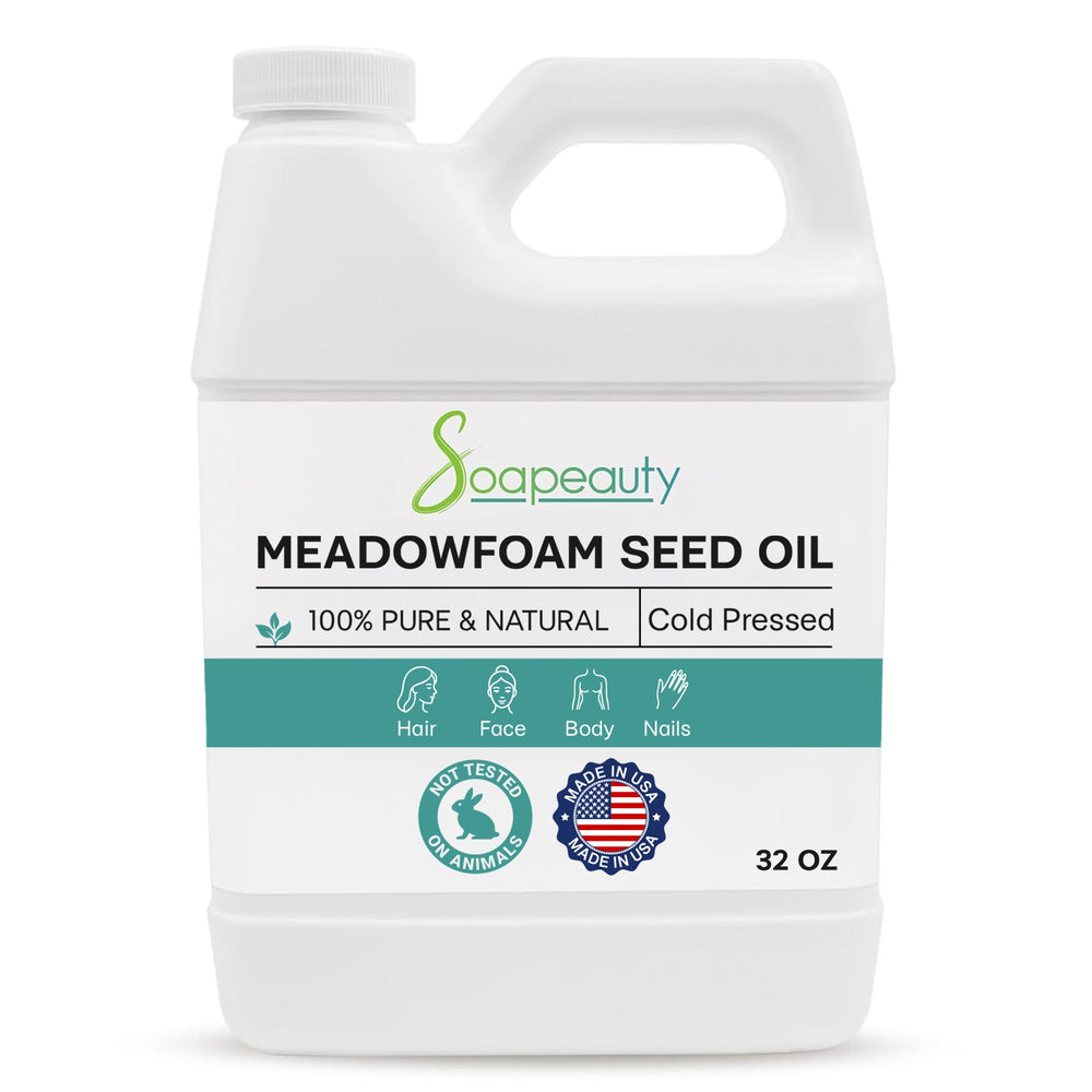 Soapeauty Meadowfoam Seed Oil bottle for pure skin and hair moisture