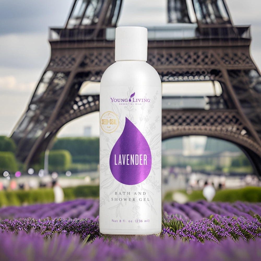 Young Living Lavender Gel on skin after wash provides gentle hydration.