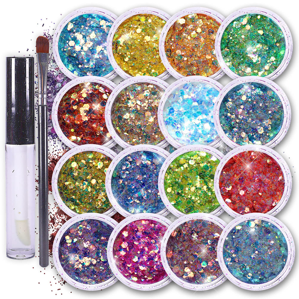 SoJourner Bags Fairy Tears glitter colors display for bold festival looks