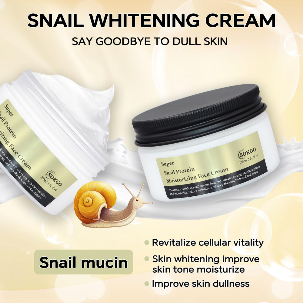 Sokgo Snail Mucin Cream ingredients label shows 92% snail filtrate