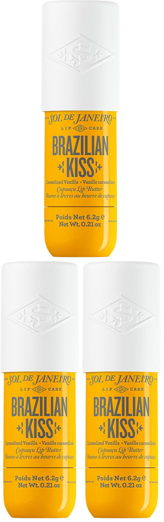 Sol de Janeiro Brazilian Kiss 3-pack front view for daily hydration