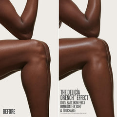 Delicia Drench butter being massaged into skin for deep nourishment