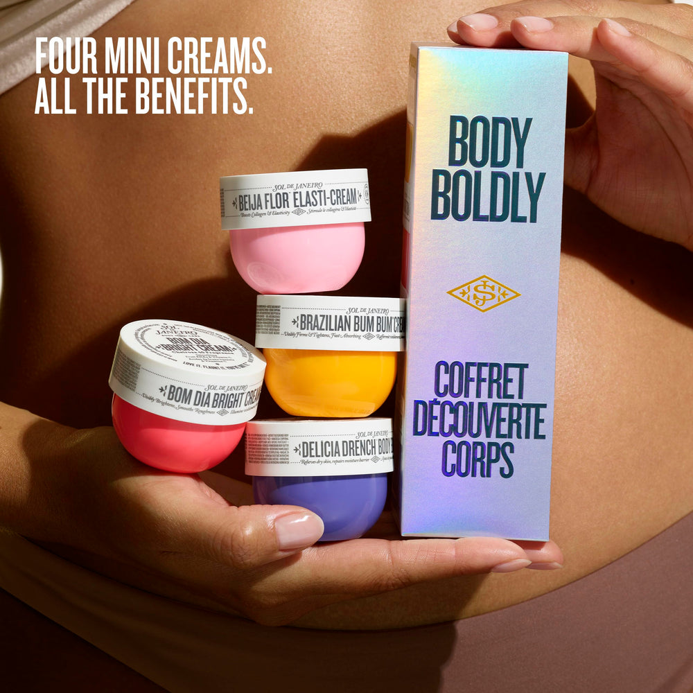 Sol de Janeiro Delícia Drench Body Butter jar deeply moisturizes for velvety skin