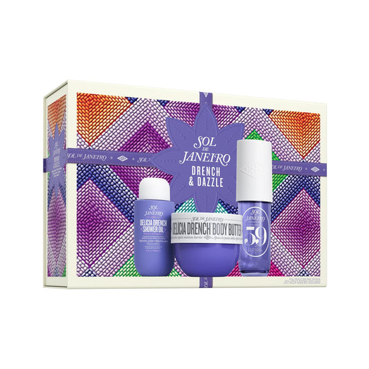 Sol de Janeiro Delícia Drench Shower Oil bottle for oil-to-foam cleansing