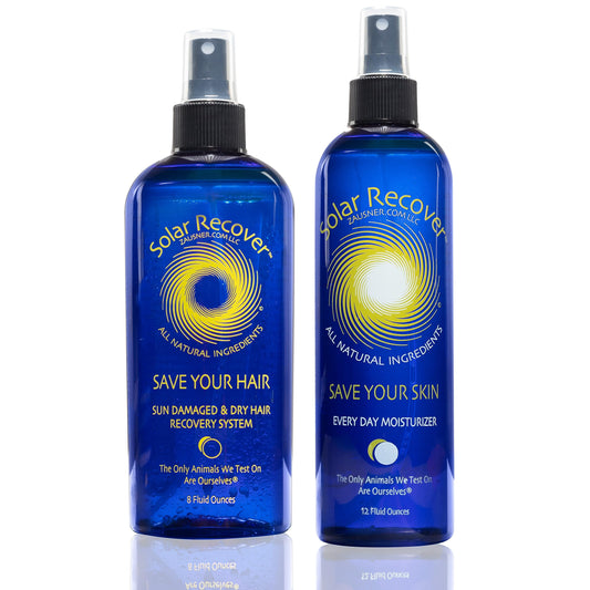 Solar Recover Save Your Skin body mist bottle, refreshing hydration after sun exposure.