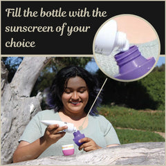 Solar Swipe cat-face refillable reservoir adds playful, reusable style.