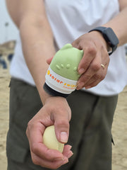 Solar Swipe easy-clean components are ready for repeated use after outdoor days.