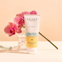 Solara Suncare SPF 30 Sport cream on skin during activity for moisture