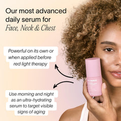 Close-up of LightBoost texture showing a light, non-greasy finish