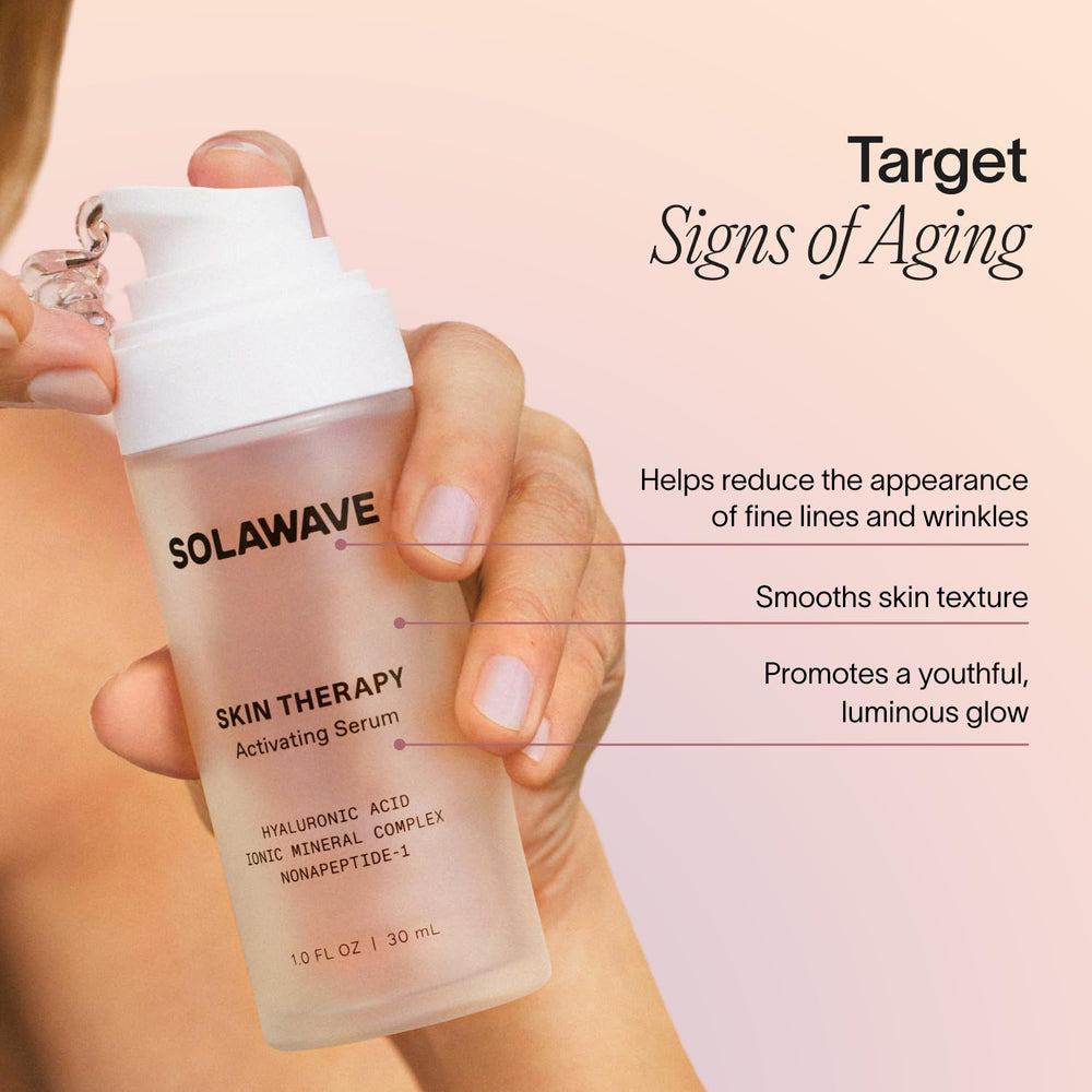 Solawave activating serum hyaluronic-acid close-up emphasizes deep hydration and plump-looking skin