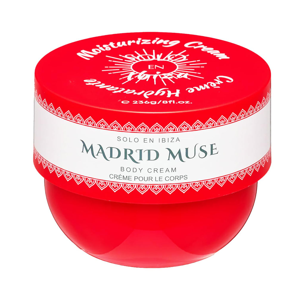 Creamy texture of Solo en Ibiza body cream absorbs quickly for soft, smooth skin