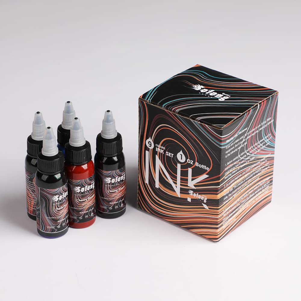 Solong Tattoo pigments offer smooth flow and easy color application.