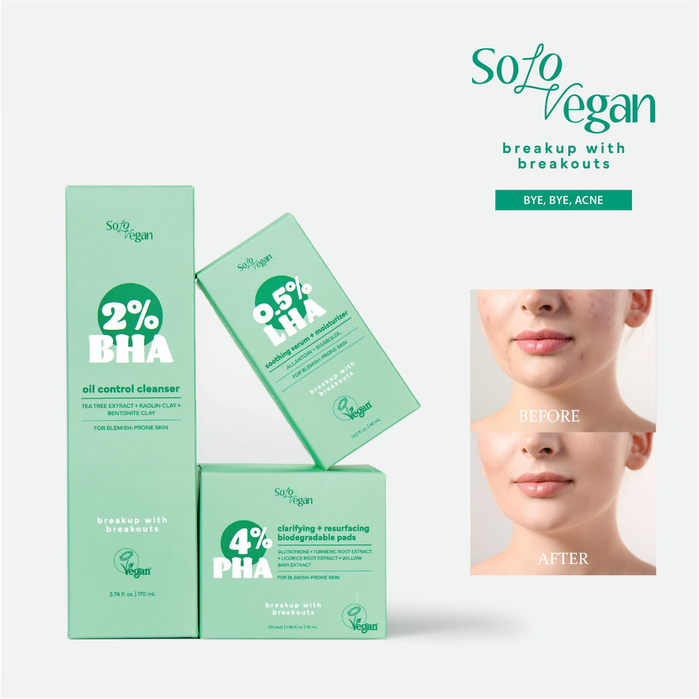 SoloVegan 4% PHA Toner Pads delivering hydration after use