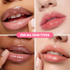 Rosehip oil enriched lip butter for nourishing care.