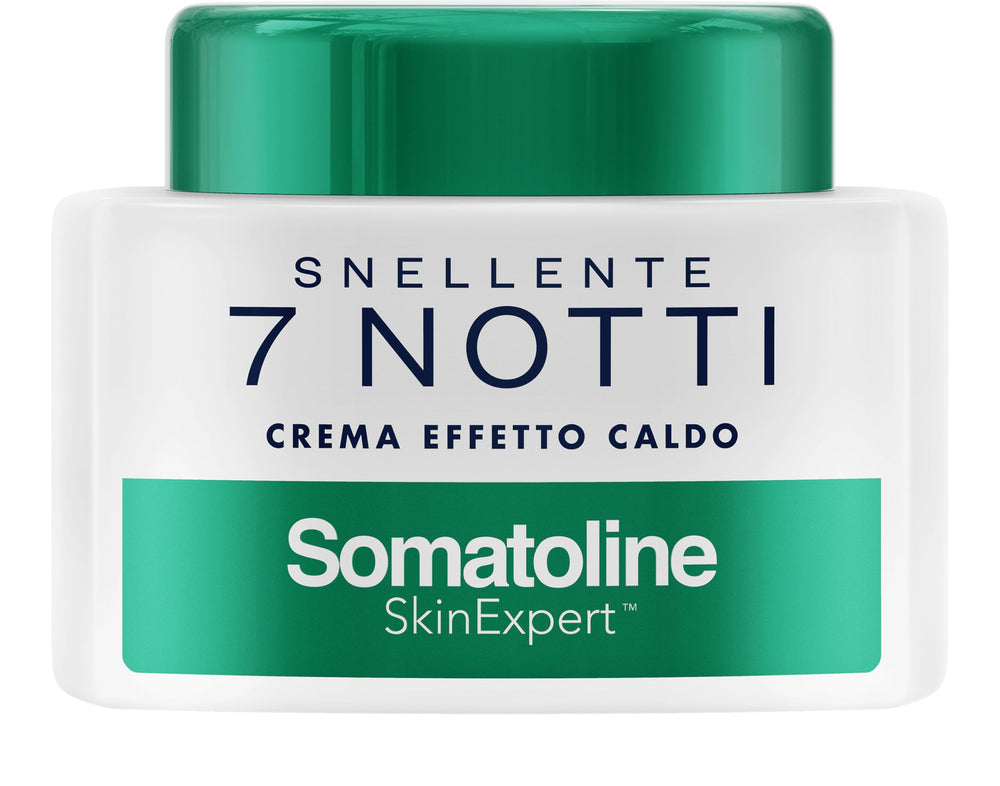 Somatoline SkinExpert slimming cream bottle application for visible skin smoothing and targeted toning.