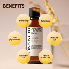 SOME BY MI Galactomyces Vitamin C Glow Toner application swipe for even tone